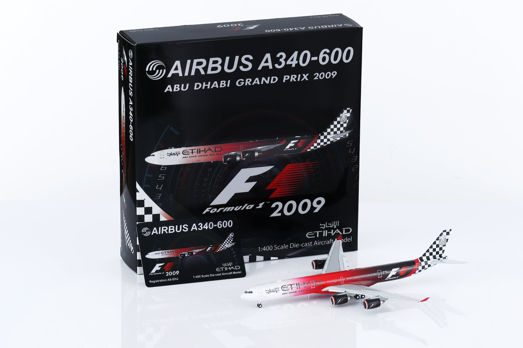 1/400 Etihad Airways A340-642 A6-EHJ "Abu Dhabi GP 2009" HY346091F Flaps Down - cover